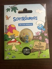 2021 FRANCE THE SMURFS YELLOW MINI-MEDAL SMURFETTE
