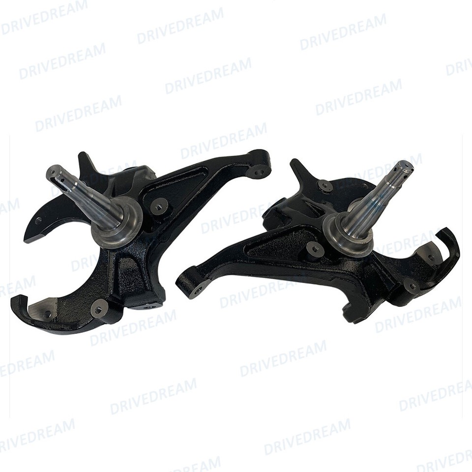 S10 Lowering Spindles Pair Of 2" Drop Spindles For 1982-2004 Chevy S10 / GMC Sonoma &amp; S15 Pickup - Front Lowering Kit, Direct Bolt-On Drop Spindles Chevy S10