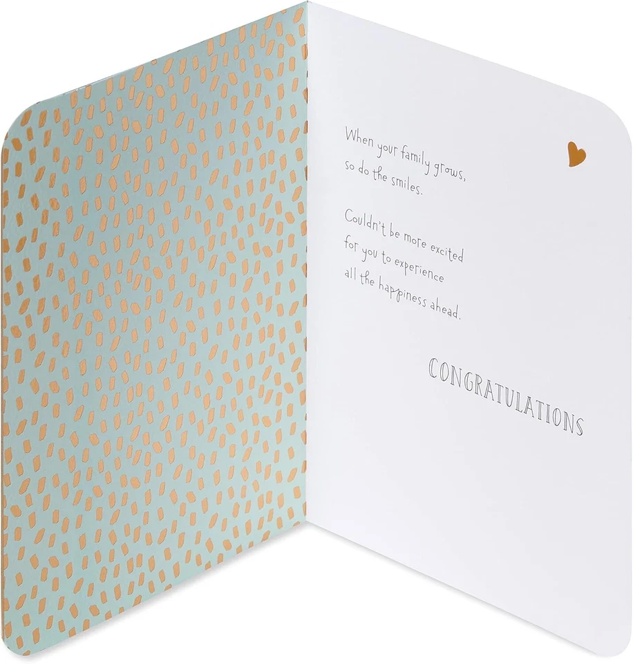 Tarjeta de baby shower American Greetings (crecen las sonrisas) Foto 3 de 4