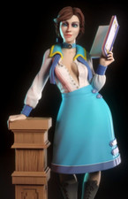 Elizabeth Bioshock Unpainted Model - Anime Girl Dnd Figure RPG Board Game Mini