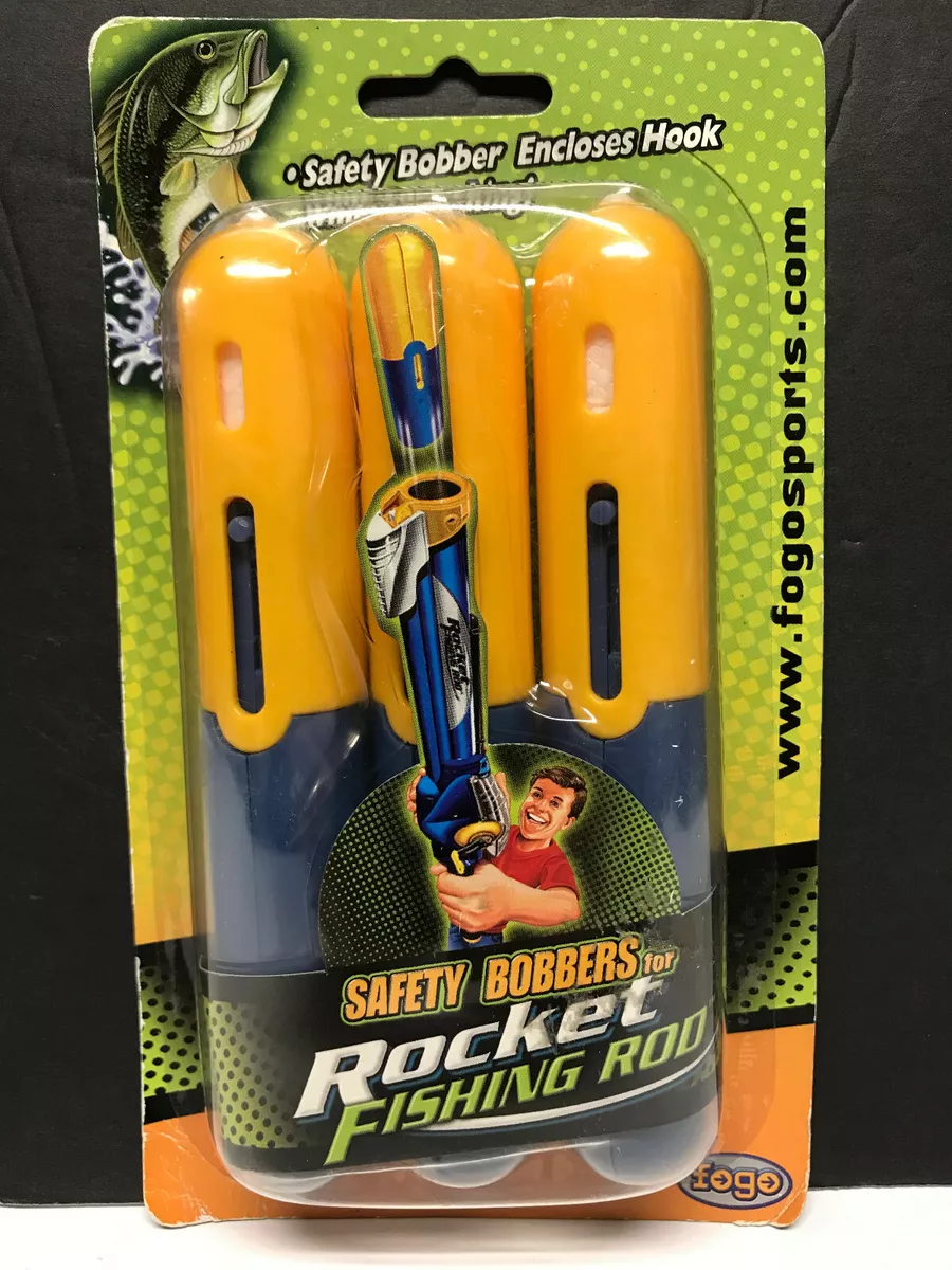 SAFETY BOBBERS ROCKET FISHING ROD Fogo Sports NEW 3 PACK Kid's