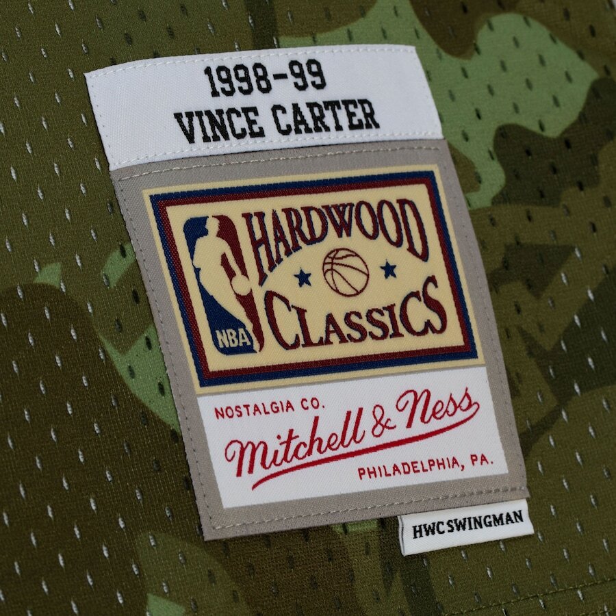 Toronto Raptors Vince Carter Mitchell & Ness Camo Ghost