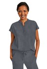 Healing Hands Scrubs Purple Label Journey Top 2152 Heagr Heather Gray Free Ship