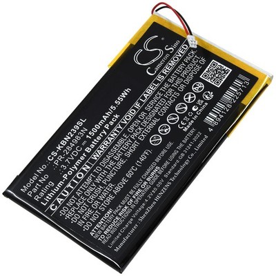 Akku für Kobo Clara HD N249 E-Book Reader 3,7V 1500mAh/5Wh Li-Polymer Schwarz