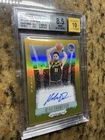KLAY THOMPSON 2023-24 Panini Prizm Deca TRUE GOLD Auto BGS 8.5/10 Warriors #/10