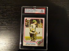 1981-82 OPC # 161 Dino Ciccarelli Rookie card graded 6 ENM. rookie card picture
