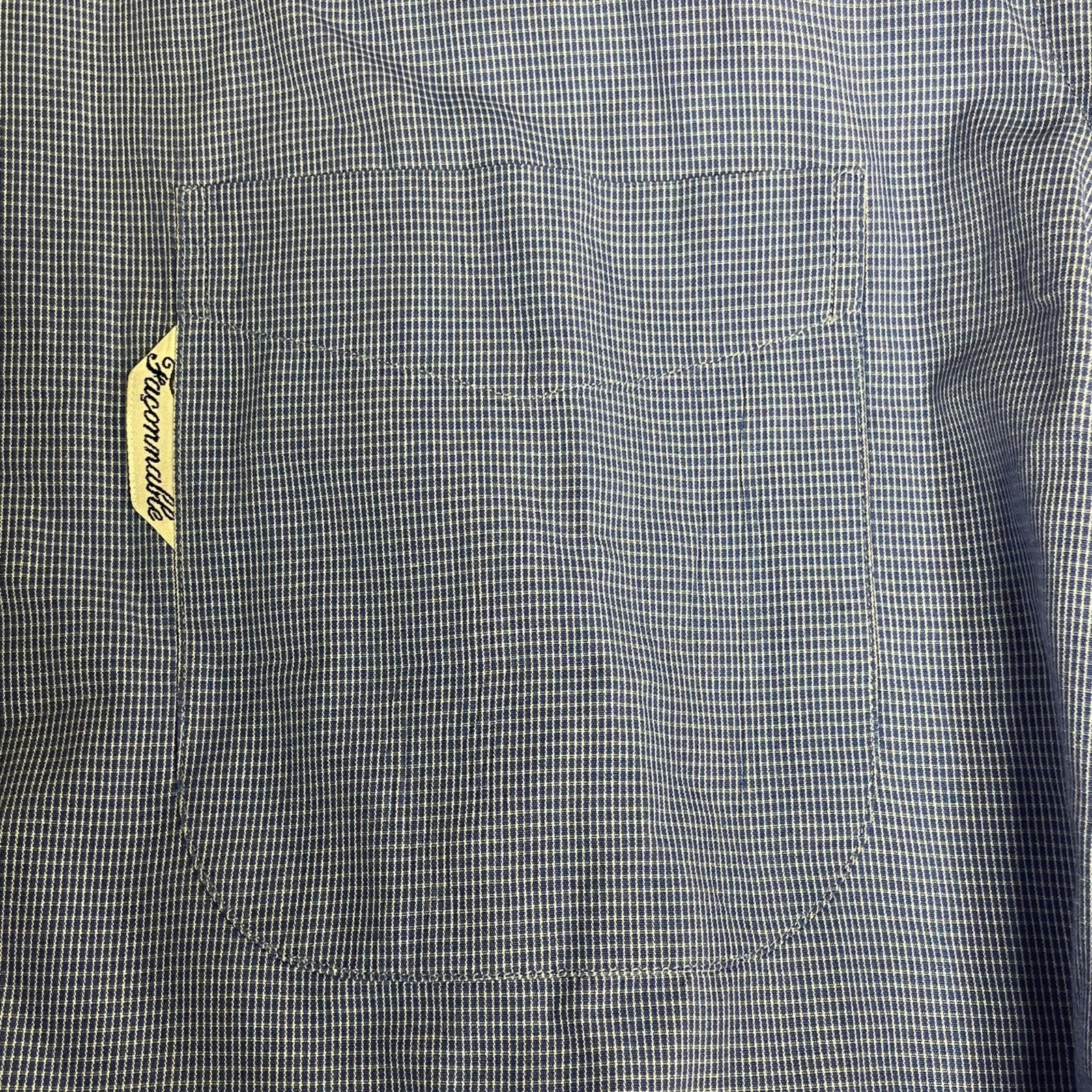 Faconnable Micro Box Checked Cotton Button Down D… - image 4