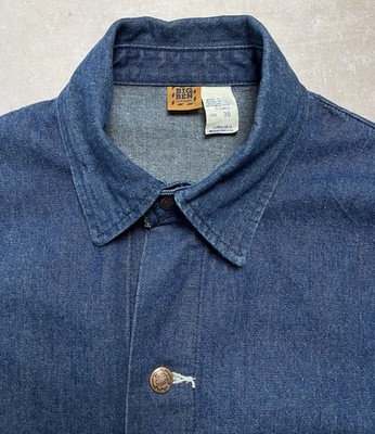 True Vintage 1970s Denim Chore Coat Big Ben Wrangler Dark Jean