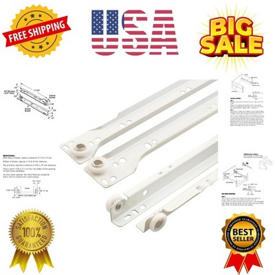 Drawer Slide Kit   Replace Drawer Track Hardware   Self-Closing Design  Fits ...