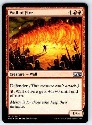 Wall of Fire - M15 #167 Magic 2015 (M15) Regular LP