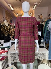 60s Wool Plaid Dress