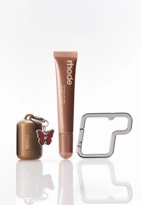 Rhode alexandra's set Monaco Pocket Pearl Sweet Apple Lip Tint Carabiner Charm