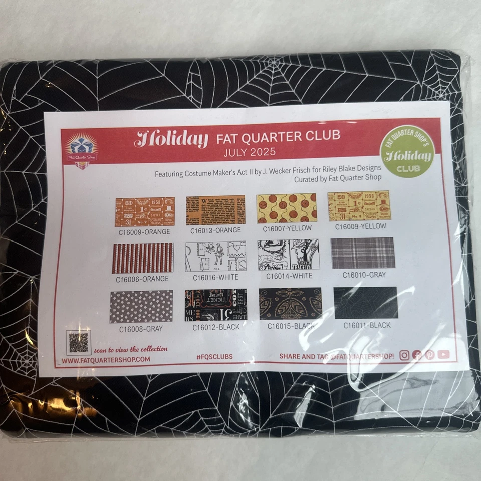 FQS Holiday FQ Club Julio 2025 COSTUME MAKER’S ACT 2 Petite FQ Paquete 12 piezas Foto 2 de 4