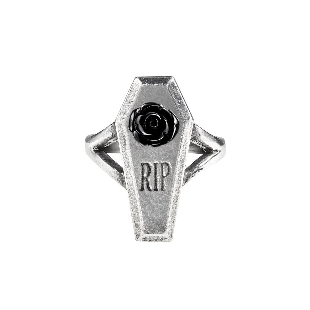 Alchemy Gothic RIP Rose Ring -Brand New