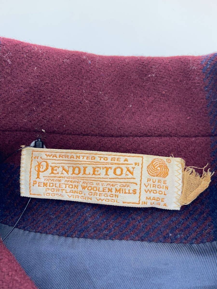 Pendleton wool tailored jacket multicolor check s… - image 3
