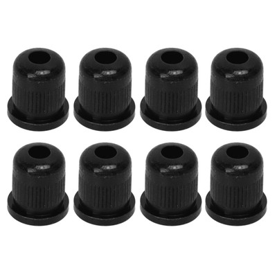 8PCS Guitar String Ferrule Alloy Compact Bass Through Body Buckle For Replac BAK