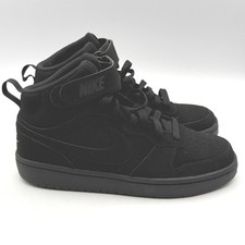 Nike Court Borough Mid 2 GS Kids 5Y Black Triple Black Sneakers CW5867-001