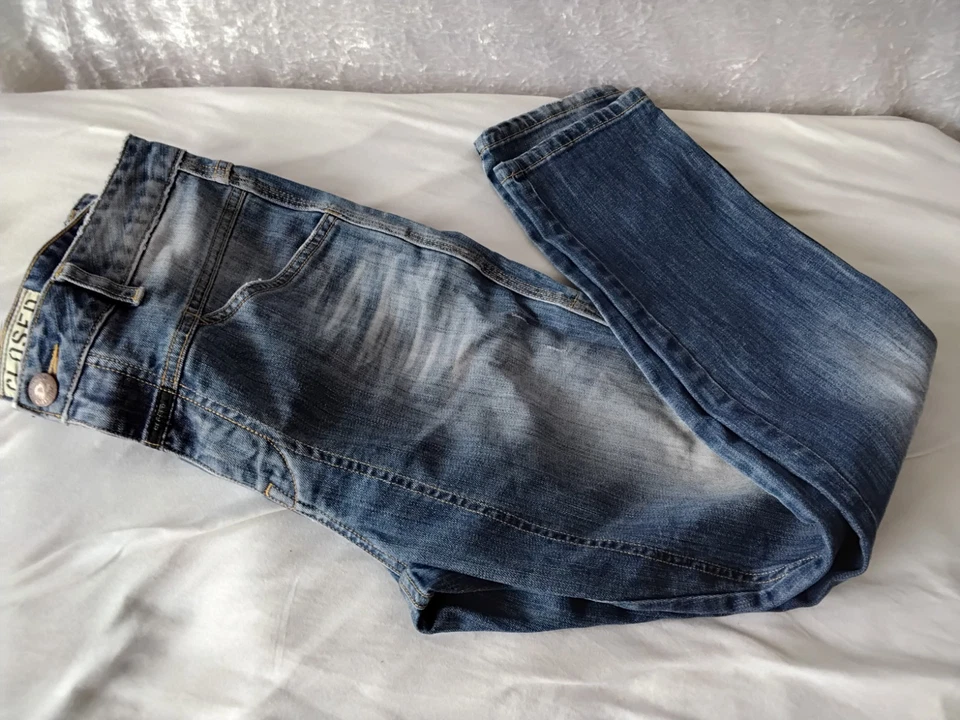 Closed Damen Jeans, Gr. 46 It, 40 EU, blau Gewäsche, Boots Cut  - Bild 4 von 4