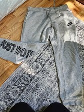 Nike Just Do It Gray Joggers with Logo