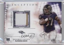 2015 Topps Inception Rookie Patch 78/125 Javorius Allen #RP-JAL Patch 0a3