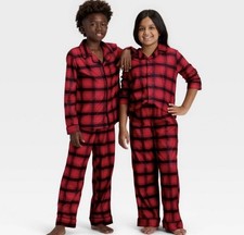 Kids Plaid Matching Family Pajama Set Wondershop small 6/7