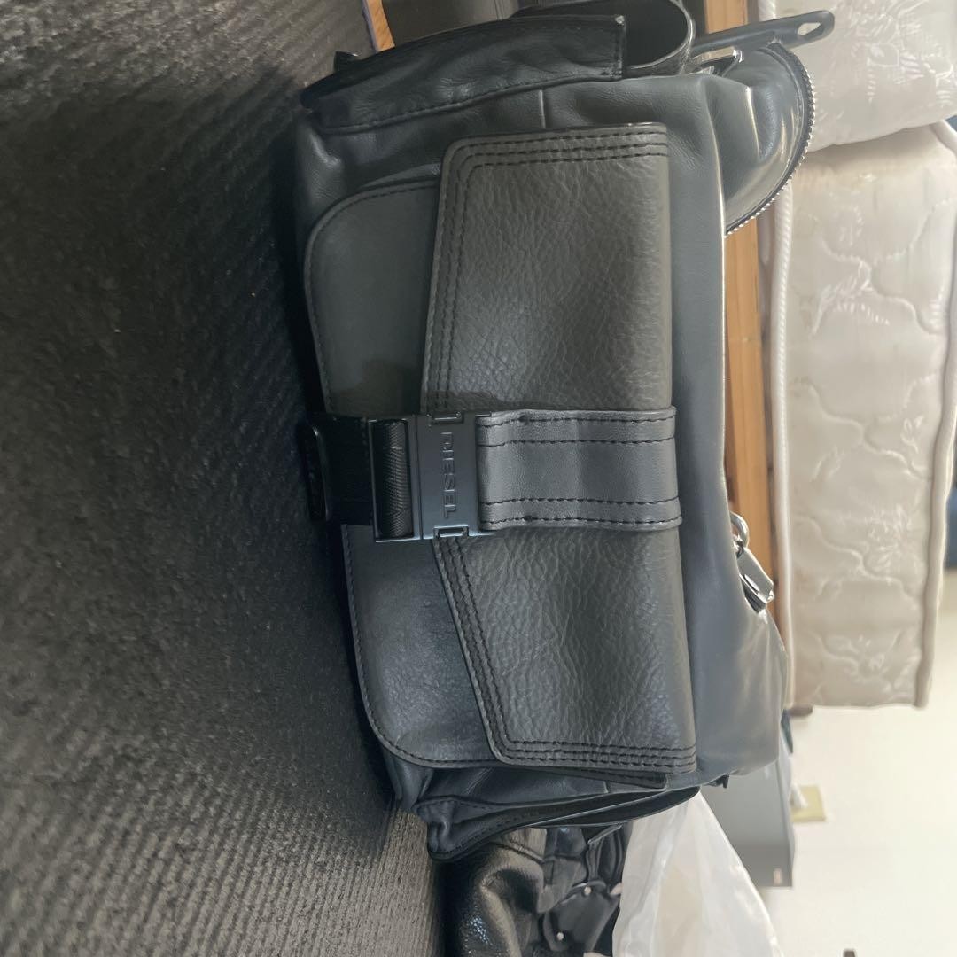 DIESEL Leather Shoulder Bag Black 2Way | eBay