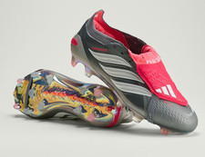 adidas Predator Elite Fold-Over Tongue FG Football JS0379 Iron Metallic Men Size