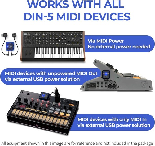 Complete Bluetooth MIDI Adapter Pack with 5-PIN DIN Cables - Compact & Powerful - Picture 9 of 11