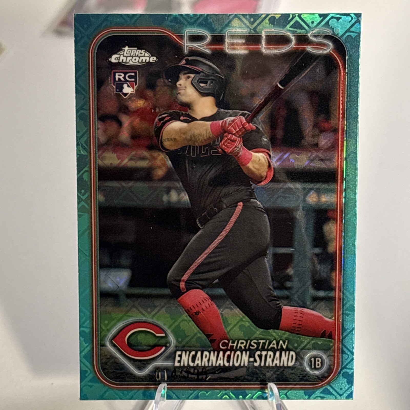 Christian Encarnacion-Strand 2024 Topps Chrome RC #65 AQUA REFRACTOR /199
