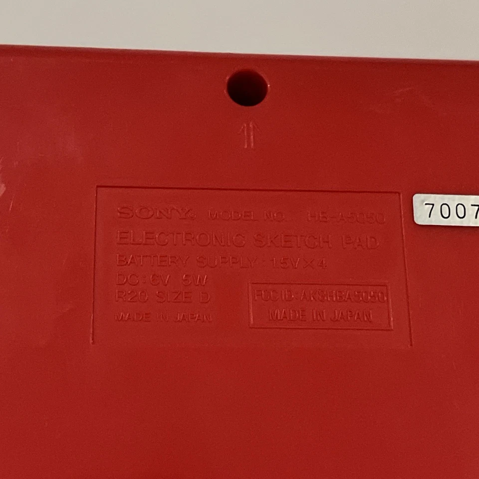 My First Sony Electronic Sketch Pad HB-A5050 For Parts Not Working - Image 3 of 3