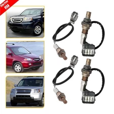 4pcs Oxygen Sensor Up+Downstream For Honda Accord Odyssey Pilot Acura MDX TL TSX