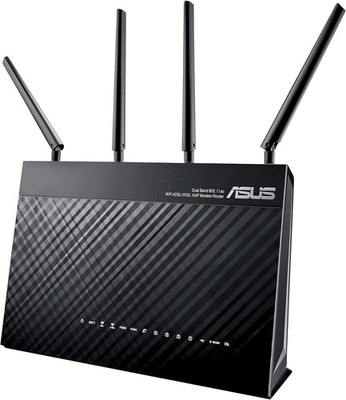 ASUS DSL-AC87VG VoIP Wireless Modem-Router - Schwarz (90IG02M0-BM3H00)
