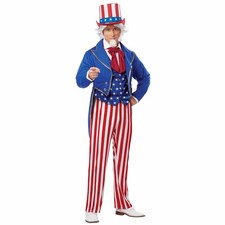 Uncle Sam American Patriotic US Independence Day 4th July Adult Mens Costume M