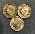1955 S Roosevelt Silver Dime (1) GEM BU + 2 1989 CLAD Proof Cameo Dime Set