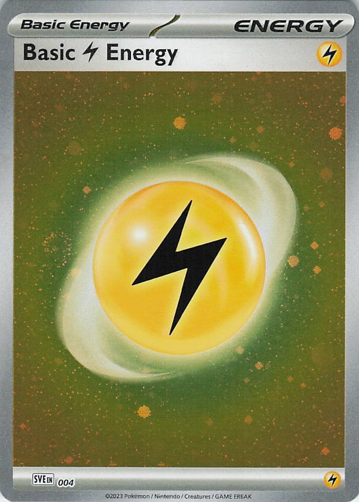 Basic Lightning Energy (Cosmos Holo) Holo Common SVE 004 NM
