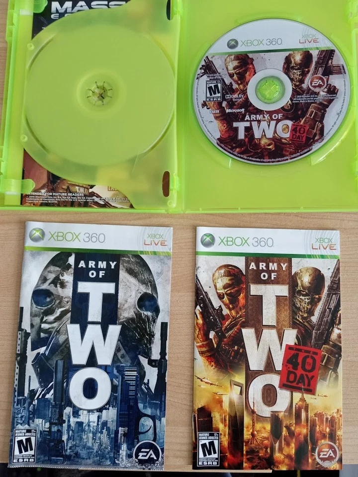 Army of Two: The 40th Day (Microsoft Xbox 360, 2010) Video Game CIB Complete - Image 3 of 4