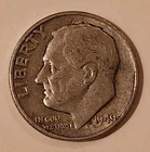 1949 P Roosevelt Dime Circulated 90% Silver