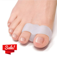 Pack of 12 Bunion Corrector, Toe Separators with 2 Loops, Big Toe Spacer Suitabl