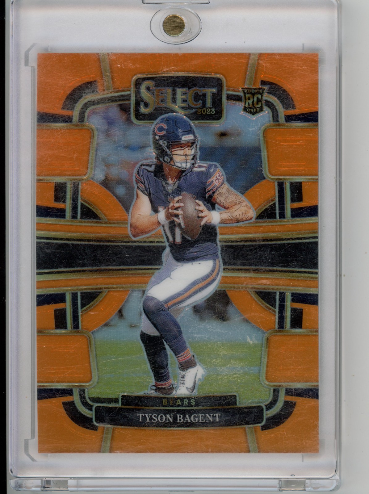 2023 Panini Select Tyson Bagent #18 Concourse Rookie Orange Prizm /49