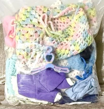 Vintage Clothes and Accessories For Cabbage Patch Kids Doll Handmade BIG LOT