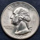 1947 S Washington Quarter 25c Silver BU UNC GEM Brilliant Uncirculated #97322