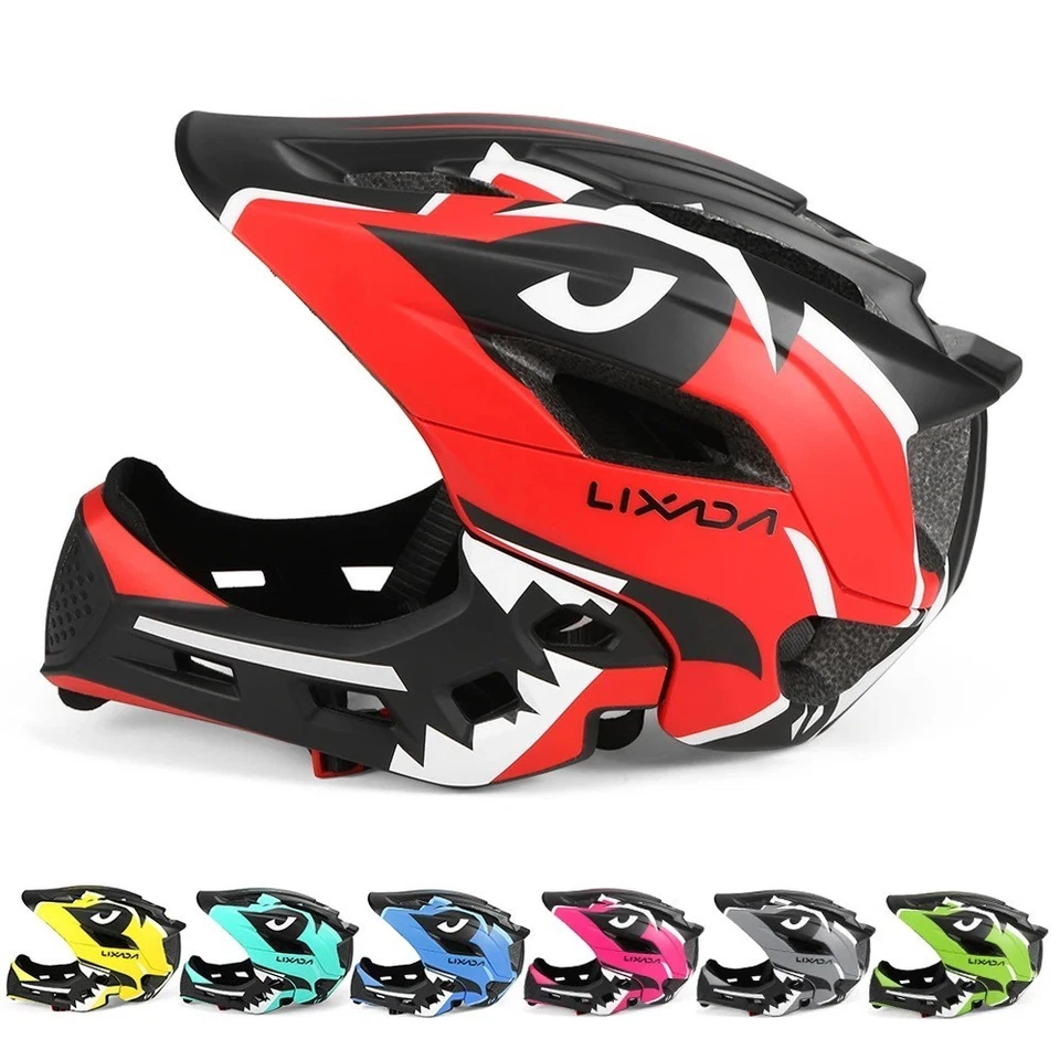 BRANDED Kids Detachable Full Face Bike Helmet Cycling Sports Safety Protective Helmet UK