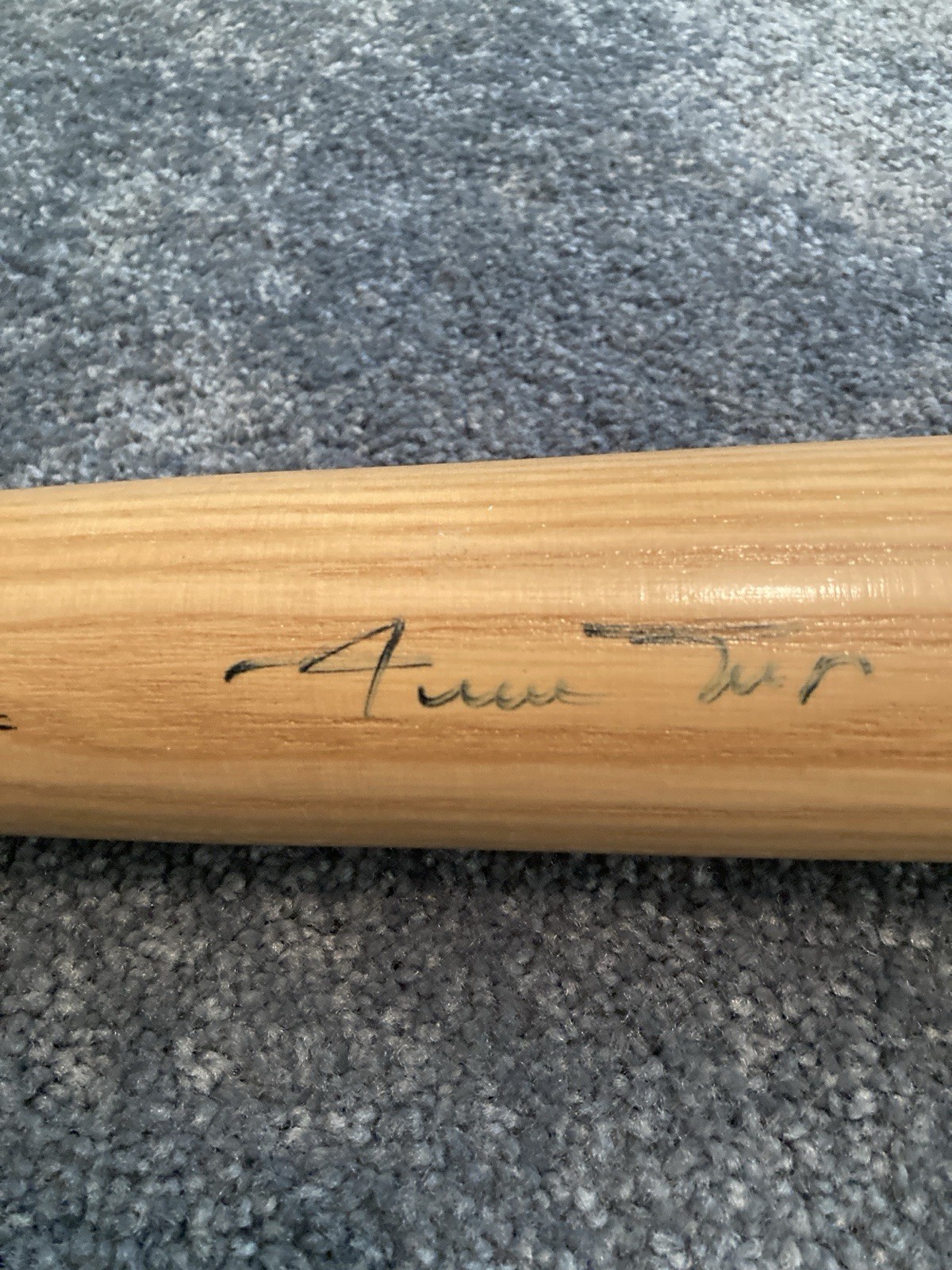 Willie Mays Autographed Adirondack Big Stick Bat w/photo Proof