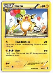 Raichu 40/99 Next Destinies Uncommon Pokémon Card