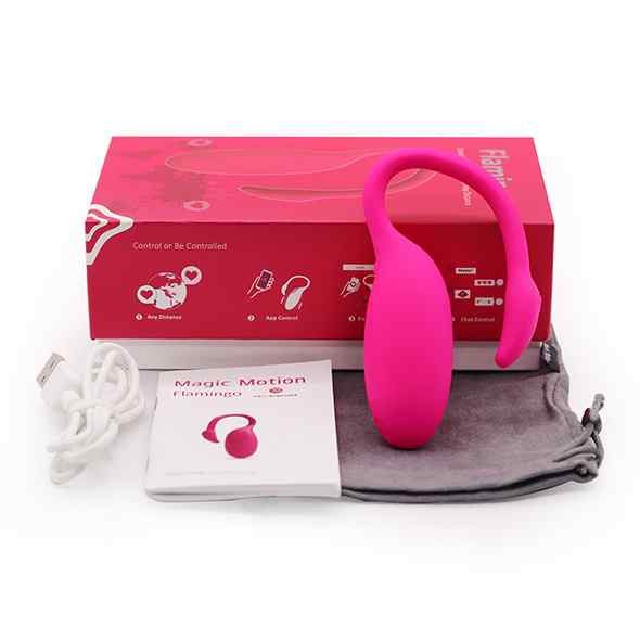 Magic Motion Flamingo Vibrating Bullet App Controlled Pink ø 3 cm
