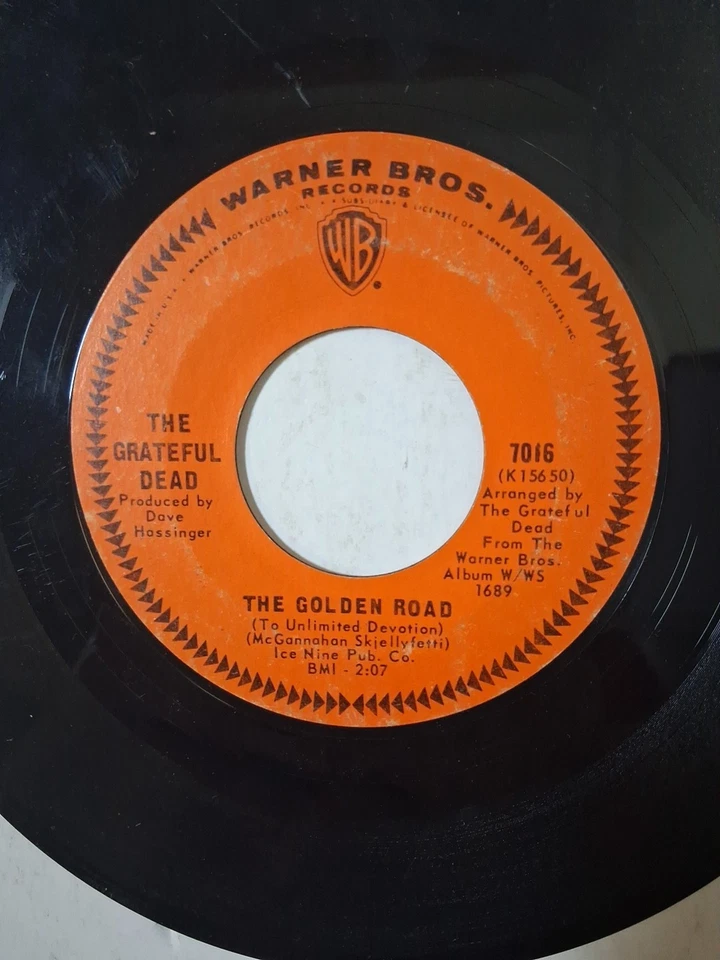 45 RPM Vinyl Record The Grateful Dead The Golden Road/Cream Puff War VG Foto 2 de 4
