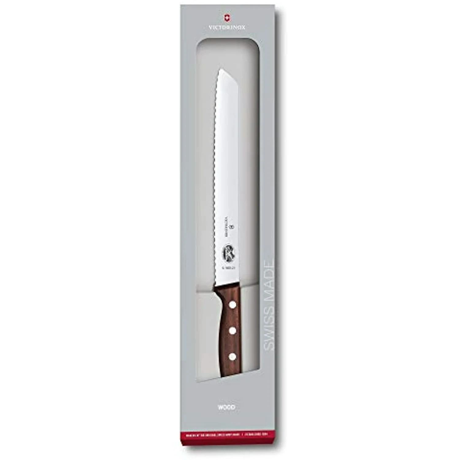 Victorinox 5163021RX1 8 inch Rosewood Serrated Edge Slant Ti