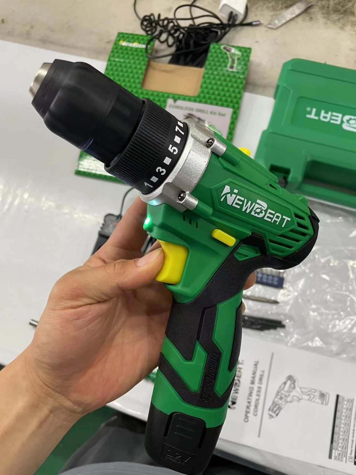 Portable 12V Cordless Drill Set with Charger & Accessories Kit for Home Repair