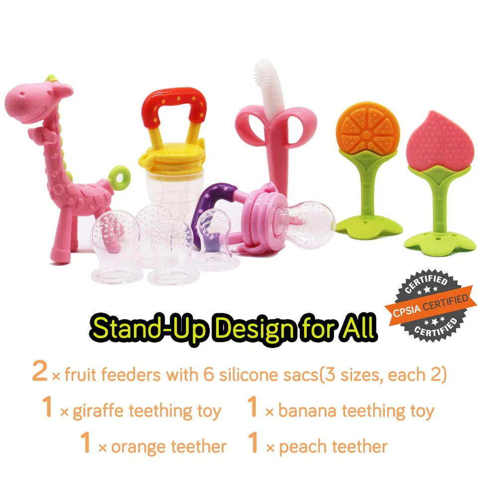 Medical-Grade Teething Toys for Babies 0-6 6-12 12-18 Months - with 4 × Adorable - Image 3 of 4