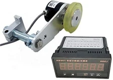 CALT GHW38 200mm Roller Rubber Wheel Length Position Meter Measuring Pulse Ro...